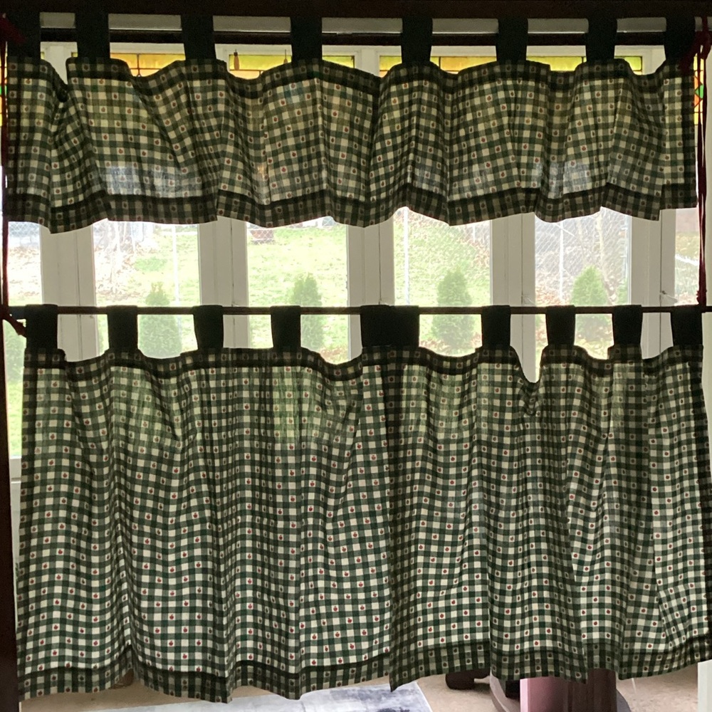 JCPenney Country Apple Plaid Curtains
